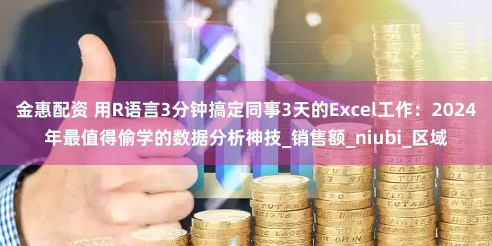 金惠配资 用R语言3分钟搞定同事3天的Excel工作：2024年最值得偷学的数据分析神技_销售额_niubi_区域